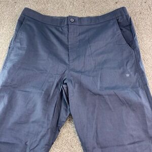 Mack Weldon Daily Mens XXL Blue Chino Joggers Cotton‎ Spandex Athletic Casual